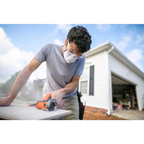 RIDGID 18V SubCompact Brushless Cordless 3 in. Multi Material Saw Tool Only with 3 Cutting Wheels R87547B