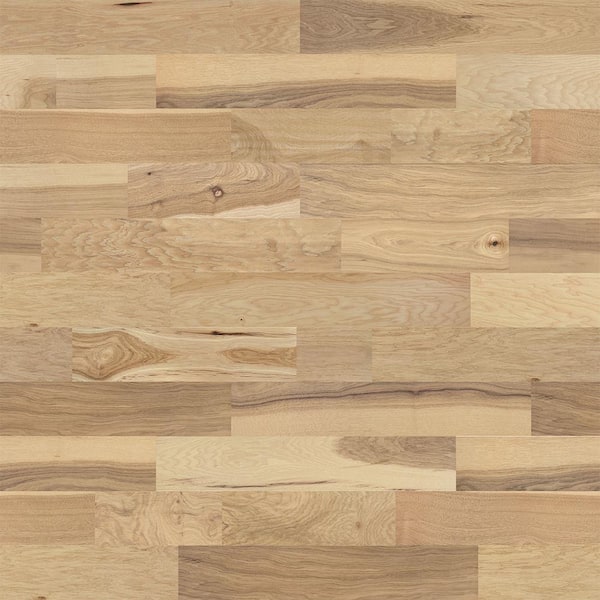 SELKIRK FLOORS Natural Hickory 1/2 in. T x 5 in. W Tongue and Groove Wire Brush Engineered Hardwood Flooring (26.25 sq. ft./Case)