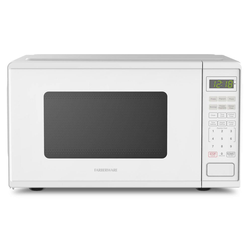 Farberware 900 W 0.9 cu. ft. Microwave Oven in White