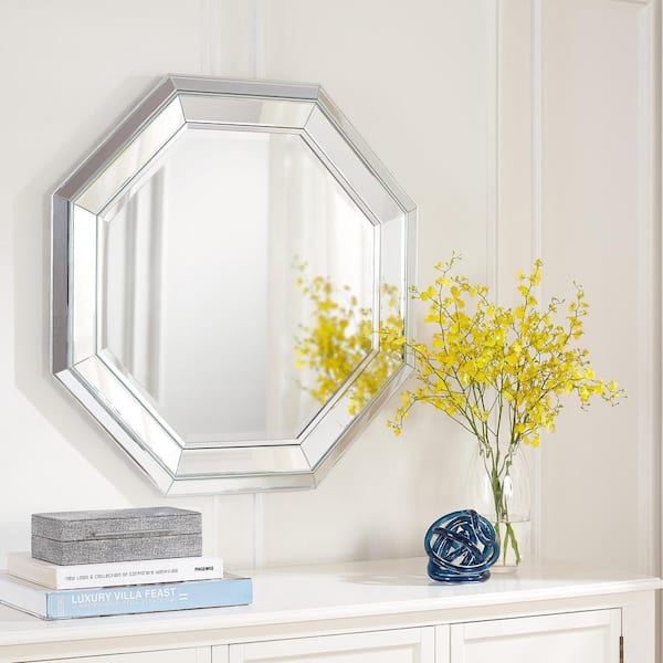 Home Decorators Collection Medium Octagonal Silver Beveled Glass Classic Accent Mirror (31 in. H x 31 in. W)