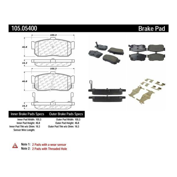 Centric Parts Disc Brake Pad Set