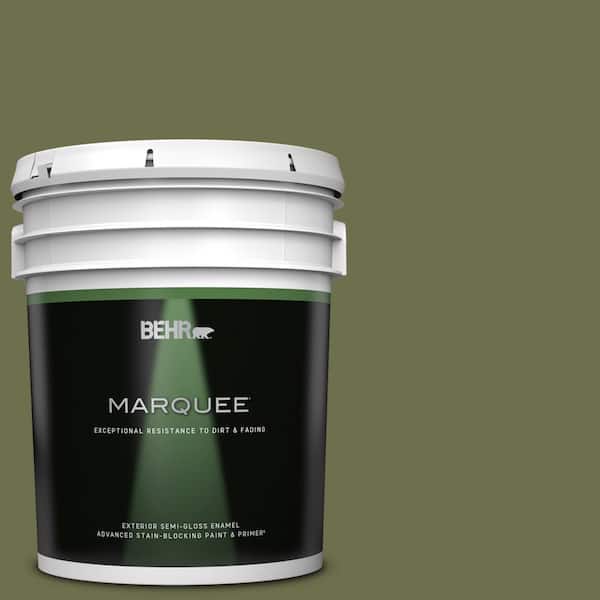 BEHR MARQUEE 5 gal. #S370-7 Outdoor Oasis Semi-Gloss Enamel Exterior Paint & Primer