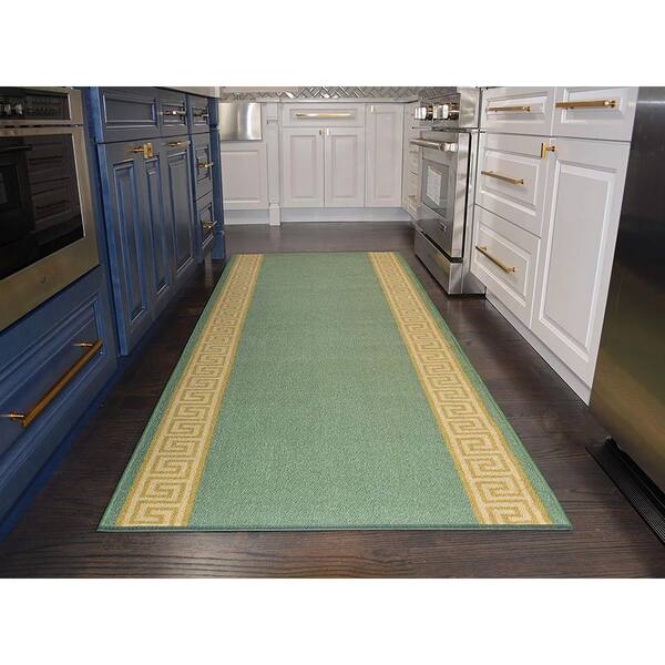 Details about   Custom Size Hallway Runner Greek Key Design Blue-White 26"&31"By Your Length