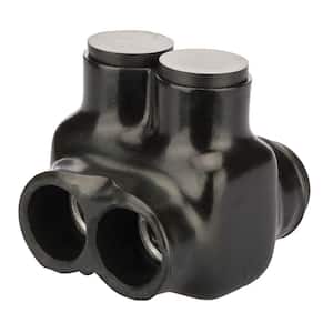 250 MCM - 6 AWG Insulated Tap Connector, Black