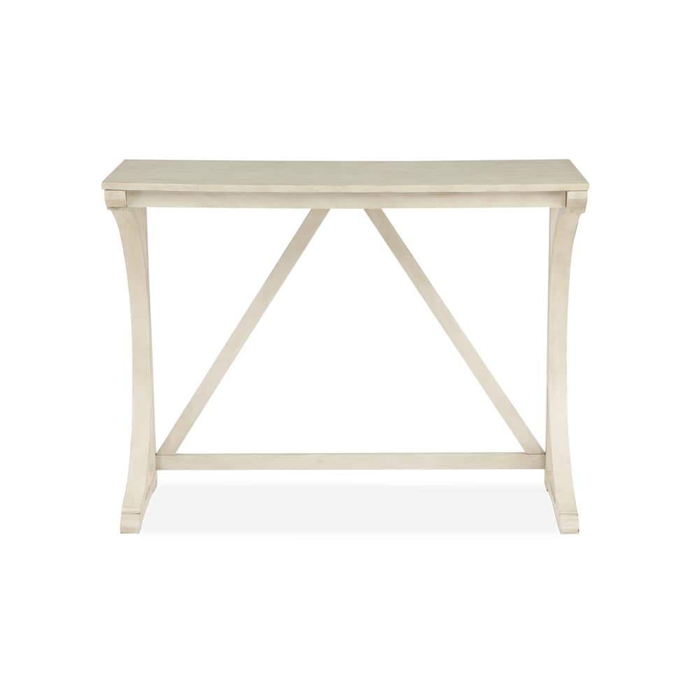 Bella Beige Wood Counter Table with 2 Stools