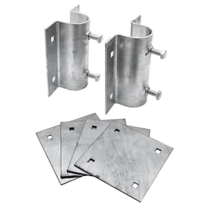 Dock Post Bracket Kit - Includes 2 Post Brackets and Four Mounting Plates