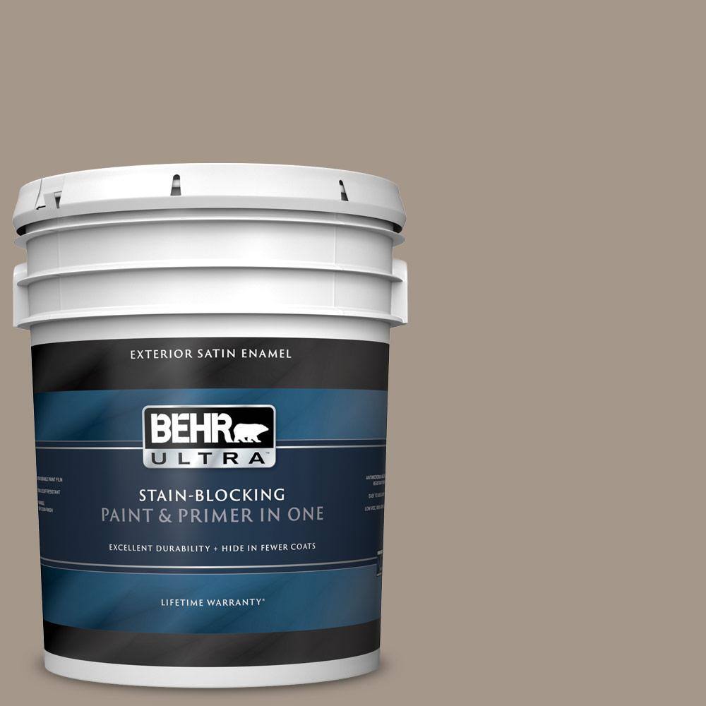 BEHR ULTRA 5 gal. N2204 Shiitake Satin Enamel Exterior
