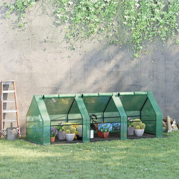 Outsunny 3 ft. W x 9 ft. L x 3 ft. H Portable Mini