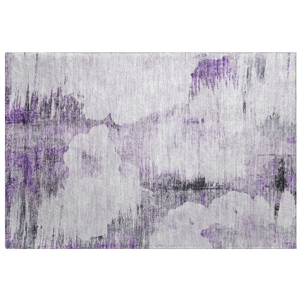 Dream Shag Premium Machine Washable Abstract ADS710 Purple 2 ft. x 3 ft. Accent Rug price history on PriceWatchPro