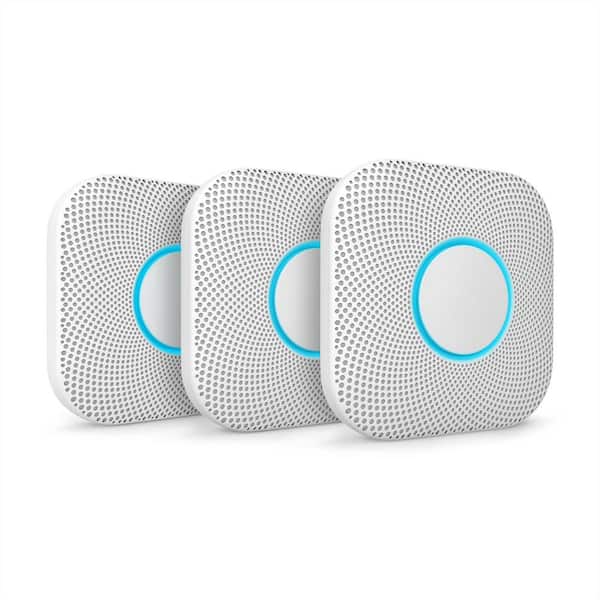 Google Nest Protect - Smoke Alarm and Carbon Monoxide Detector - Wired - 3 Pack