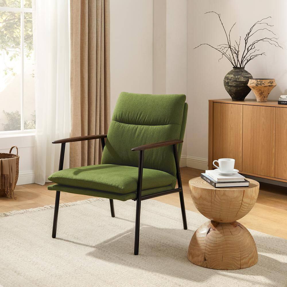 LIRA Green Polyester Accent Arm Chair price history on PriceWatchPro