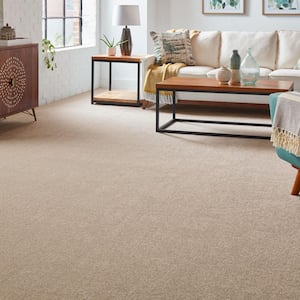 Silver Mane I  - Honeywind - Beige 50 oz. Triexta Texture Installed Carpet