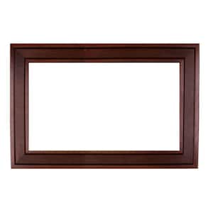 MirrorChic Dornish Mahogany 48 in. x 42 in. DIY Mirror Frame Kit Mirror Not  Included E1266047-19 - The Home Depot