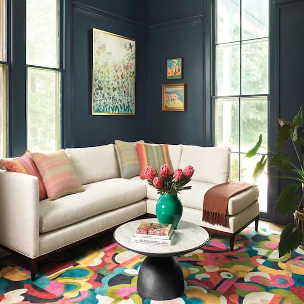 10 ft. x 14 ft. Multi Field of Dreams Hand Tufted Wool Indoor Area Rug