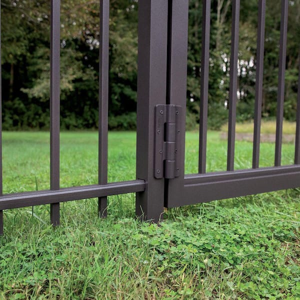 3.125 in. x 7.187 in. Matte Bronze Aluminum Heavy-Duty Butterfly Hinge (2-Pack)