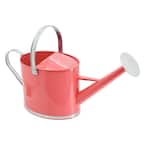 Chic 1.8 Gal. Coral Metal Watering Can