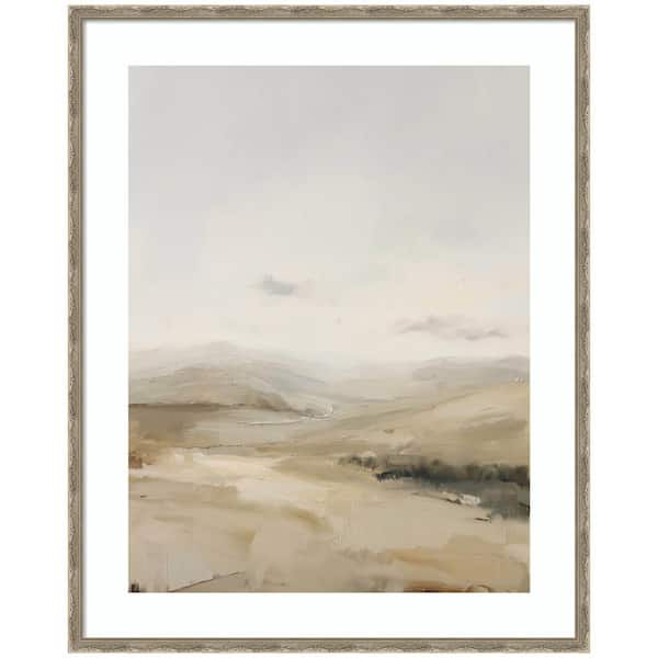 Mila "Fading Fields I" by Amy Lighthall Abstract Framed Art Print 42 in. x 34 in.