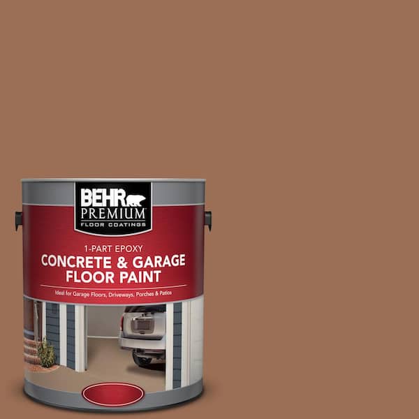 BEHR Premium 1 gal. #S210-6 Cinnamon Crunch 1-Part Epoxy Satin Interior/Exterior Concrete and Garage Floor Paint