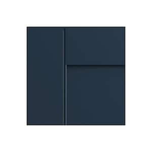 Arlington Vessel Blue Plywood Shaker Assembled Kitchen Cabinet Door Sample 7.5 in W x 0.75 in D x 7.5 in H