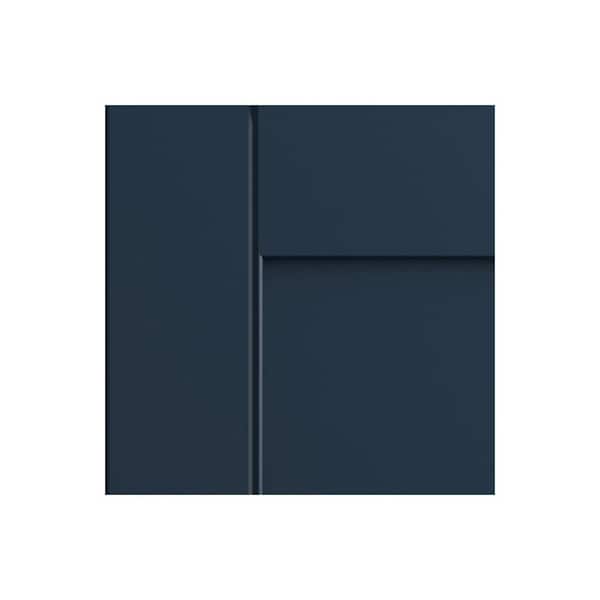 Contractor Express Cabinets Arlington Vessel Blue Plywood Shaker Assembled Kitchen Cabinet Door Sample 7.5 in W x 0.75 in D x 7.5 in H