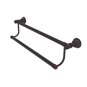 Carolina 24 in. Wall Mounted Double Towel Bar in Antique Bronze