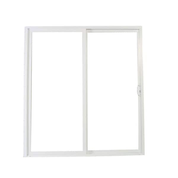 American Craftsman 72 in. x 80 in. 50 Series White Vinyl Sliding Right-Hand Patio Door
