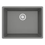 Karran QU- 820 Quartz 24.38 in Single Bowl Undermount Kitchen Sink in ...