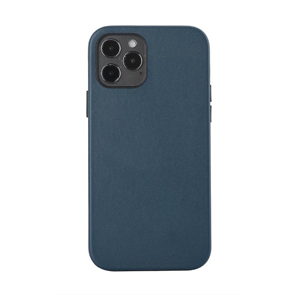 Proht Premium Blue Leather Case For Iphone 12 Mini The Home Depot