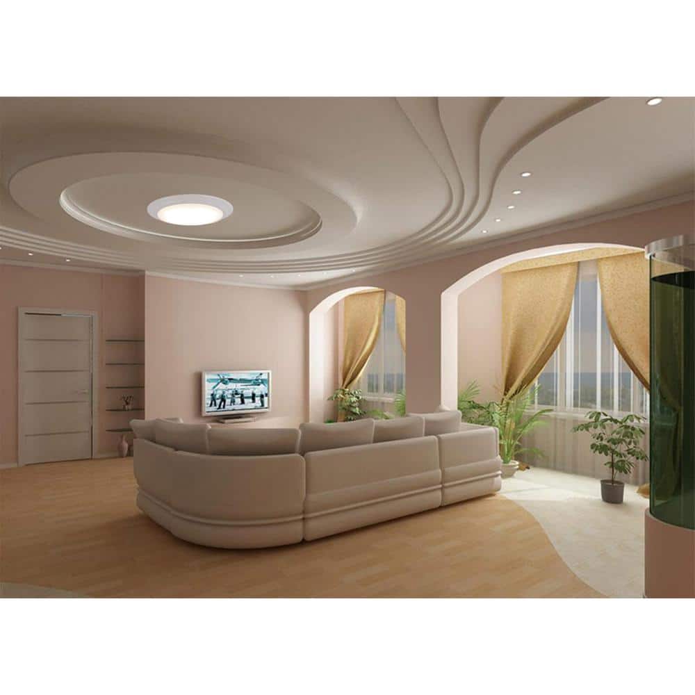 Matte White Glass LED Flush Mount Ceiling Light