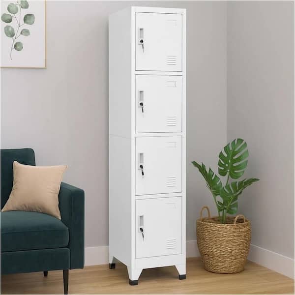 Sonia Gray 70.9 in. H Storage Cabinet with 4 Doors locker