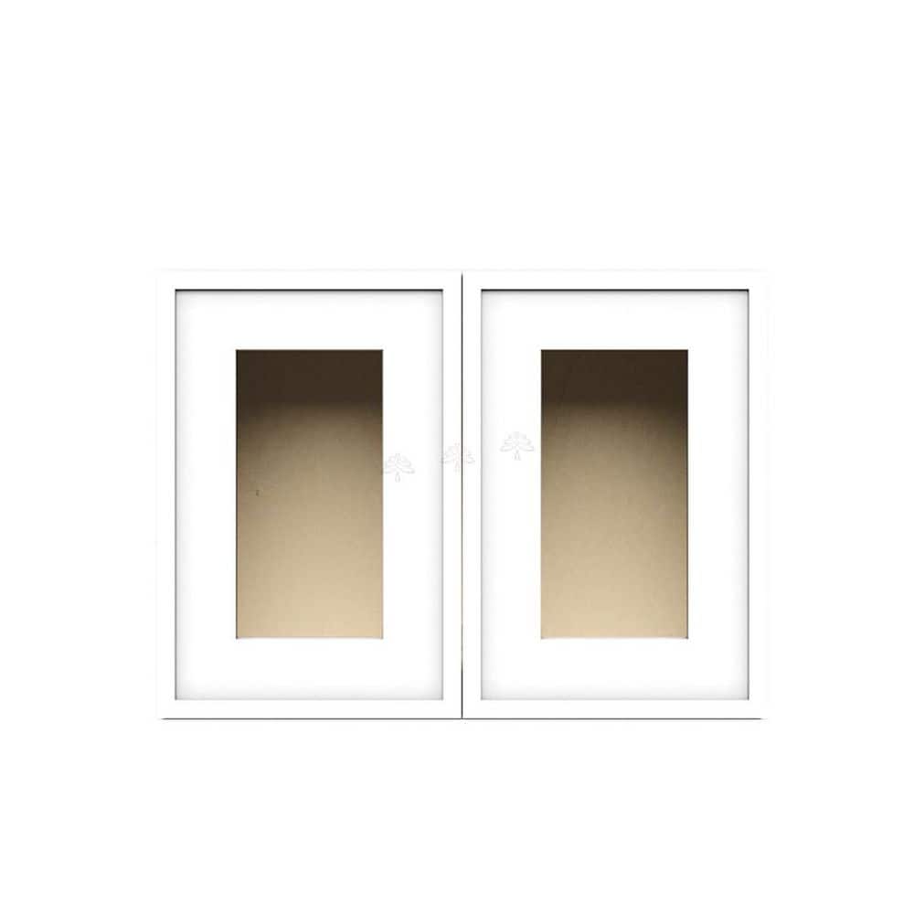 Slim Shaker Assembled 24 in. W x 18 in. H x 12 in. D Wall Kitchen Cabinet in White price history on PriceWatchPro