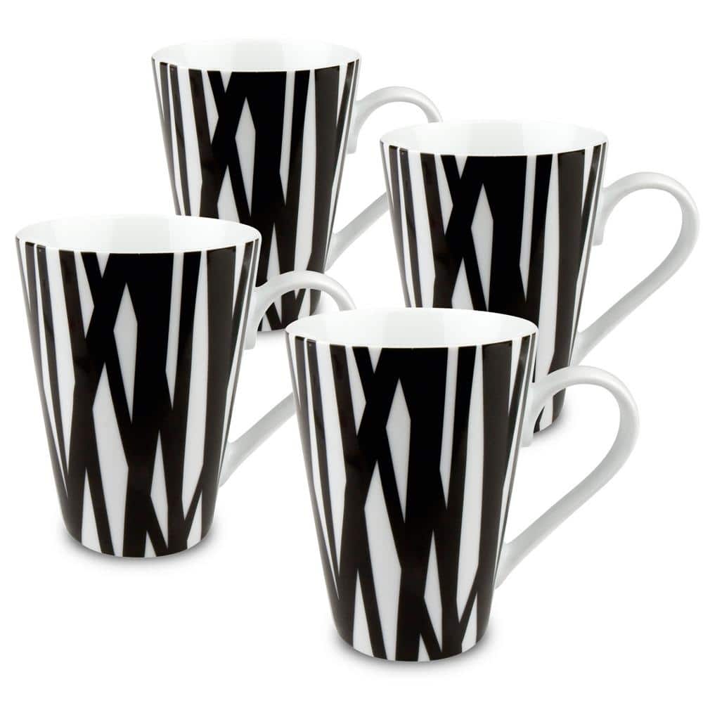 Konitz 4-Piece White Coffee Bar #8A Porcelain Coffee Cup and Saucer Sets  Gift Boxed 275A080001 - The Home Depot