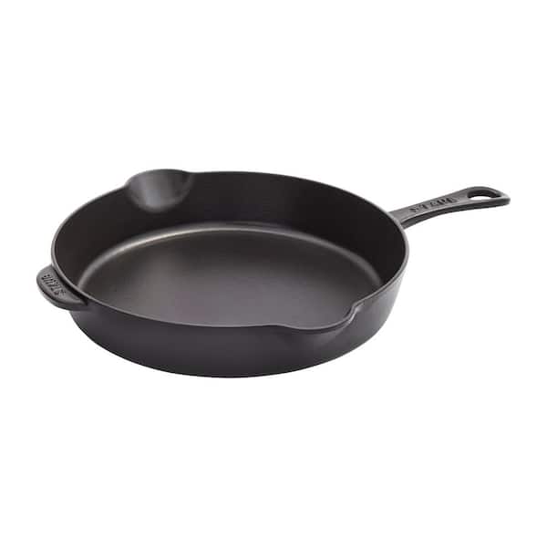 11-inch Enameled Cast Iron Traditional Skillet - Matte Black
