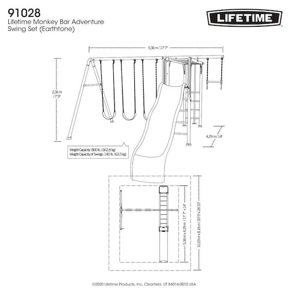 lifetime monkey bar adventure swing