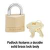 Master Lock 130D 1-3/6 Brass Padlock 