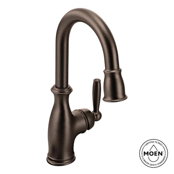 Brantford Single-Handle Pull-Down Sprayer Bar Faucet Featuring Reflex and Power Clean in Oil Rubbed Bronze