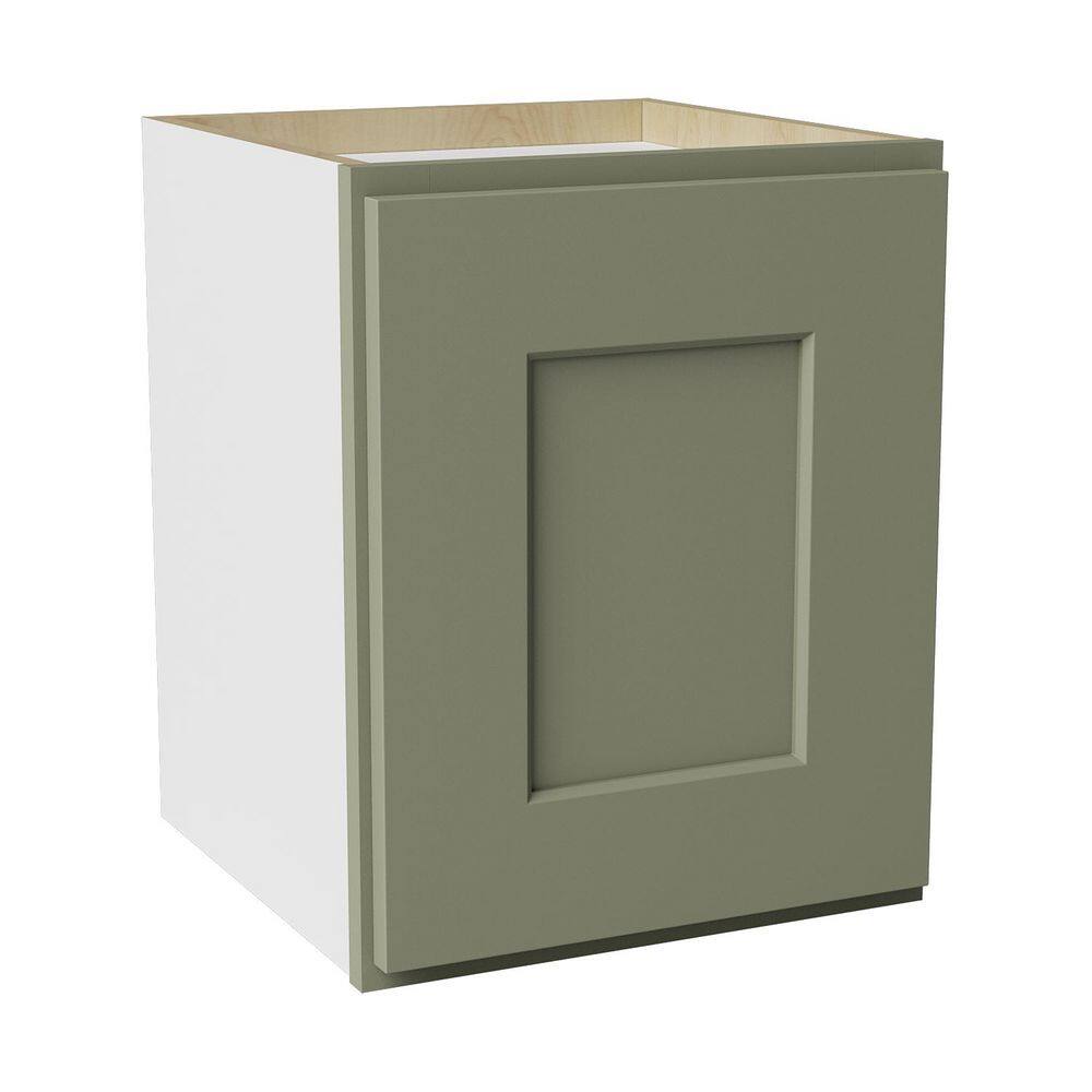 12 in. W x 12 in. D x 15 in. H Ready to Assemble Solid Wood Shaker Wall Kitchen Cabinet in Sage Green price history on PriceWatchPro