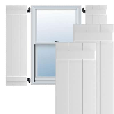 Ekena Millwork Shutter-Brackets for 15 in. Shutters, Clear ...