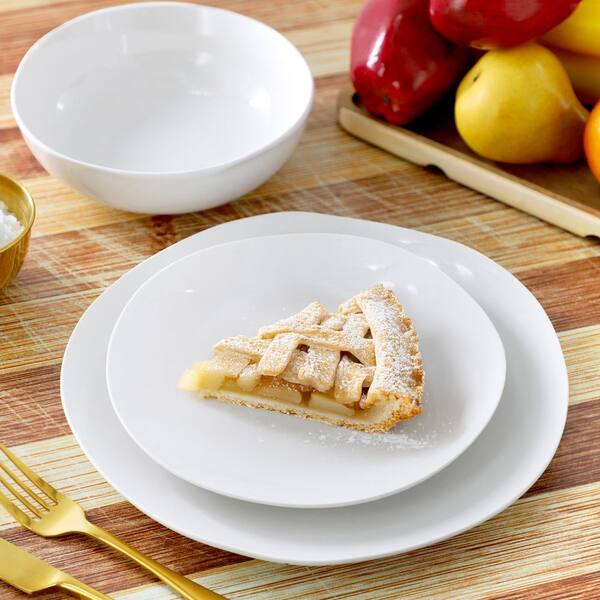 Gibson Home Aspen Drift 12-Piece Organic Round Ceramic Dinnerware