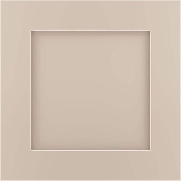 Reading 11 9/16-in. W x 3/4-in. D x 11 1/2-in. H in Painted Oat Cabinet Door Sample