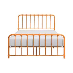 Jocelyn Orange Metal Frame Full Platform Bed