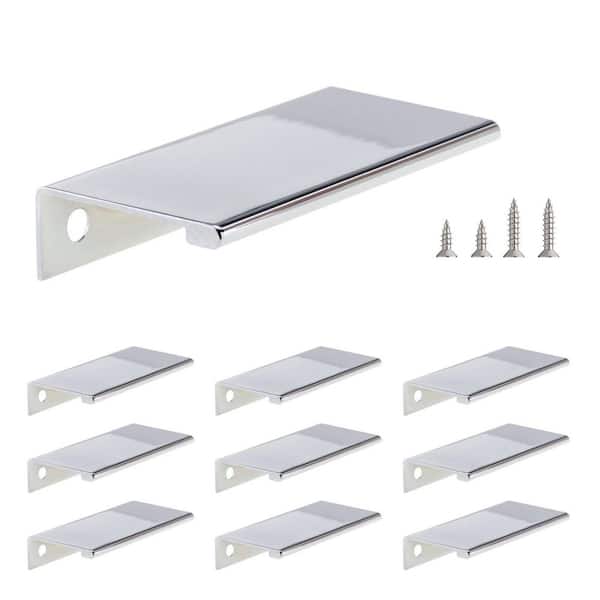 Lincoln Collection 2 in. (50 mm) Modern Chrome Cabinet Egde Pull (10-Pack)