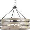 Progress Lighting Gulliver 27-3/4 in. 5-Light Graphite Farmhouse Drum ...