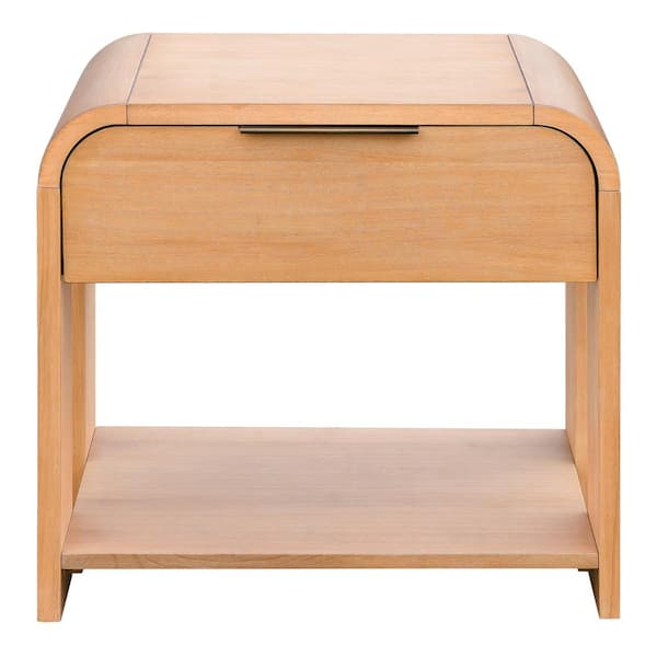 INK+IVY Jameson Natural 1 Drawer Nightstand