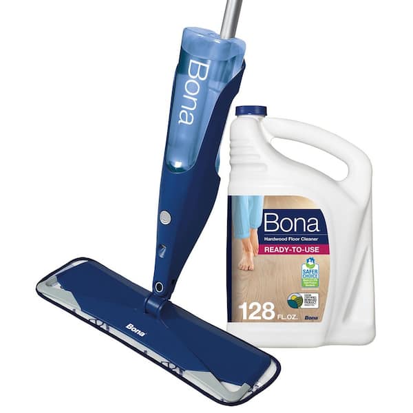 Premium Microfiber Hardwood Floor Spray Mop with Hardwood Cleaner Refill Bundle