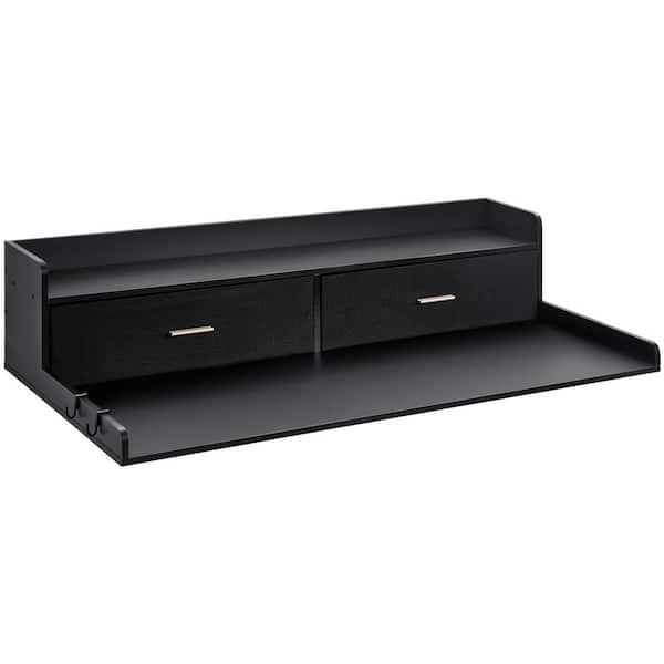 Washer Dryer Countertop 54 in. x 27 in. Laminate Countertop in Polished with Black Standard Edge for Laundry Room