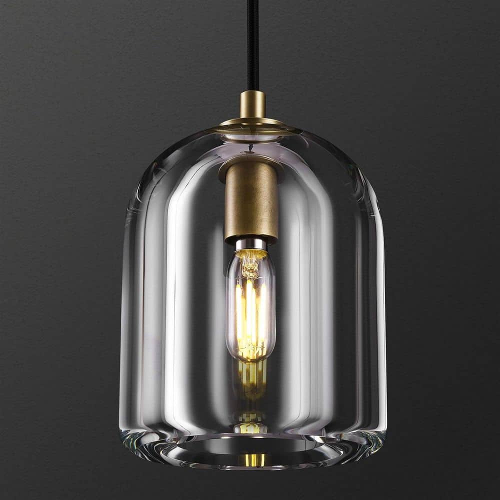 1-Light Gold Pendant Light, Indoor Pendant Light with Crystal Shade for Kitchen Island, Dining Room price history on PriceWatchPro