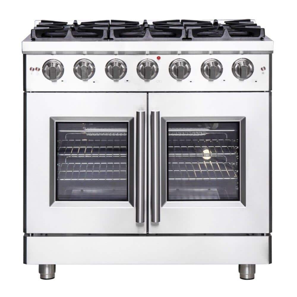 Forno Massimo 36 in. Freestanding French Door Gas Range FFSGS6439-36 - The  Home Depot