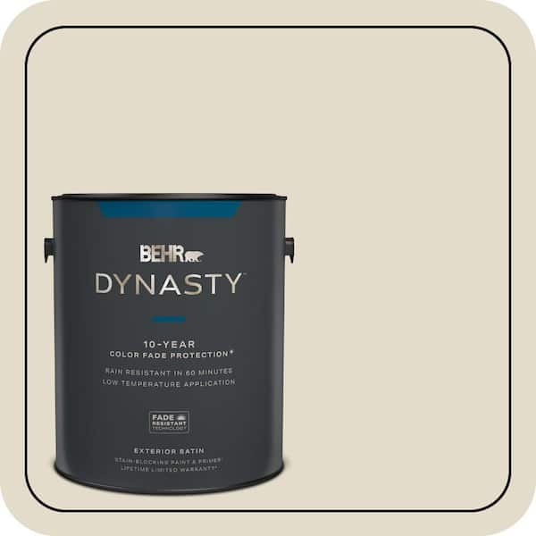 BEHR DYNASTY 1 gal. #PPU7-16 Vintage Linen Satin Enamel Exterior Stain-Blocking Paint & Primer