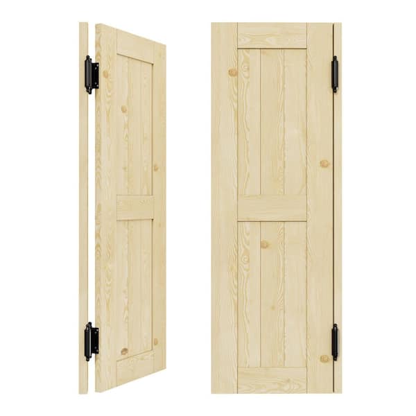 ARK DESIGN Cafe Door 32 in. x 42 in. Double Panel Unfinished